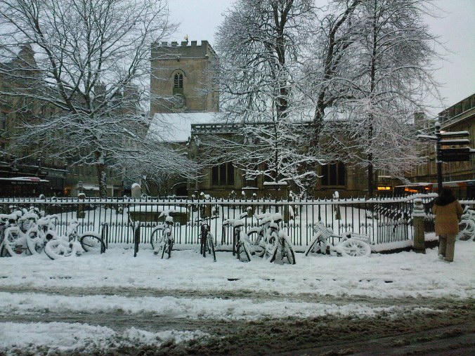 St Giles in the snow